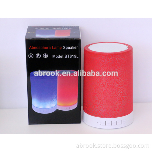 2016 New touch senser bluetooth speaker with led light
